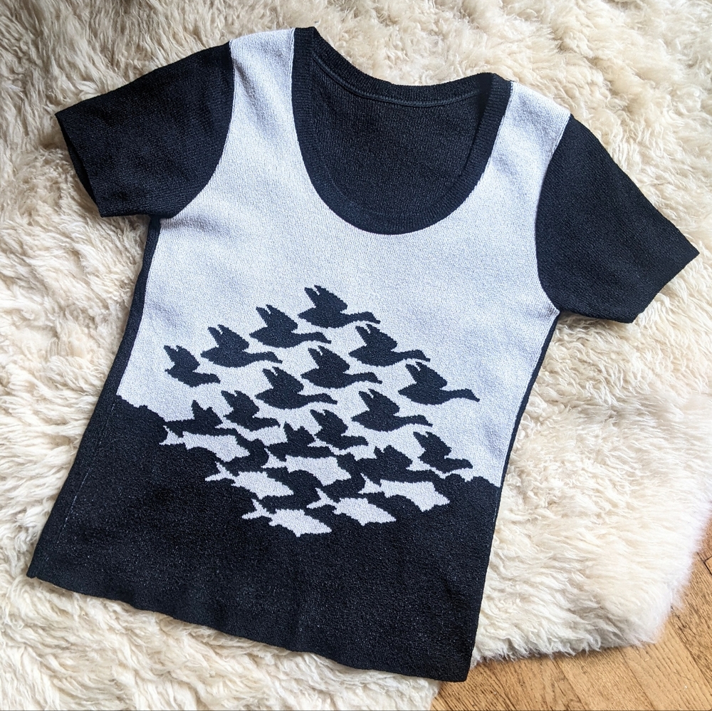 ❤️ RARE vintage MC Escher sweater